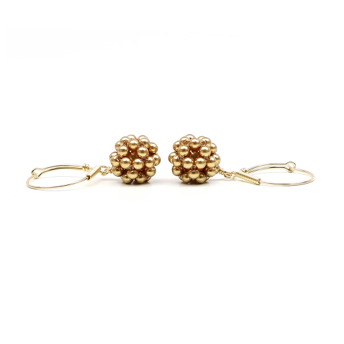 Leverback earrings by Ichiban - Gold Berry