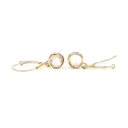 Leverback earrings by Ichiban - Busted Deluxe Quart Rose 
